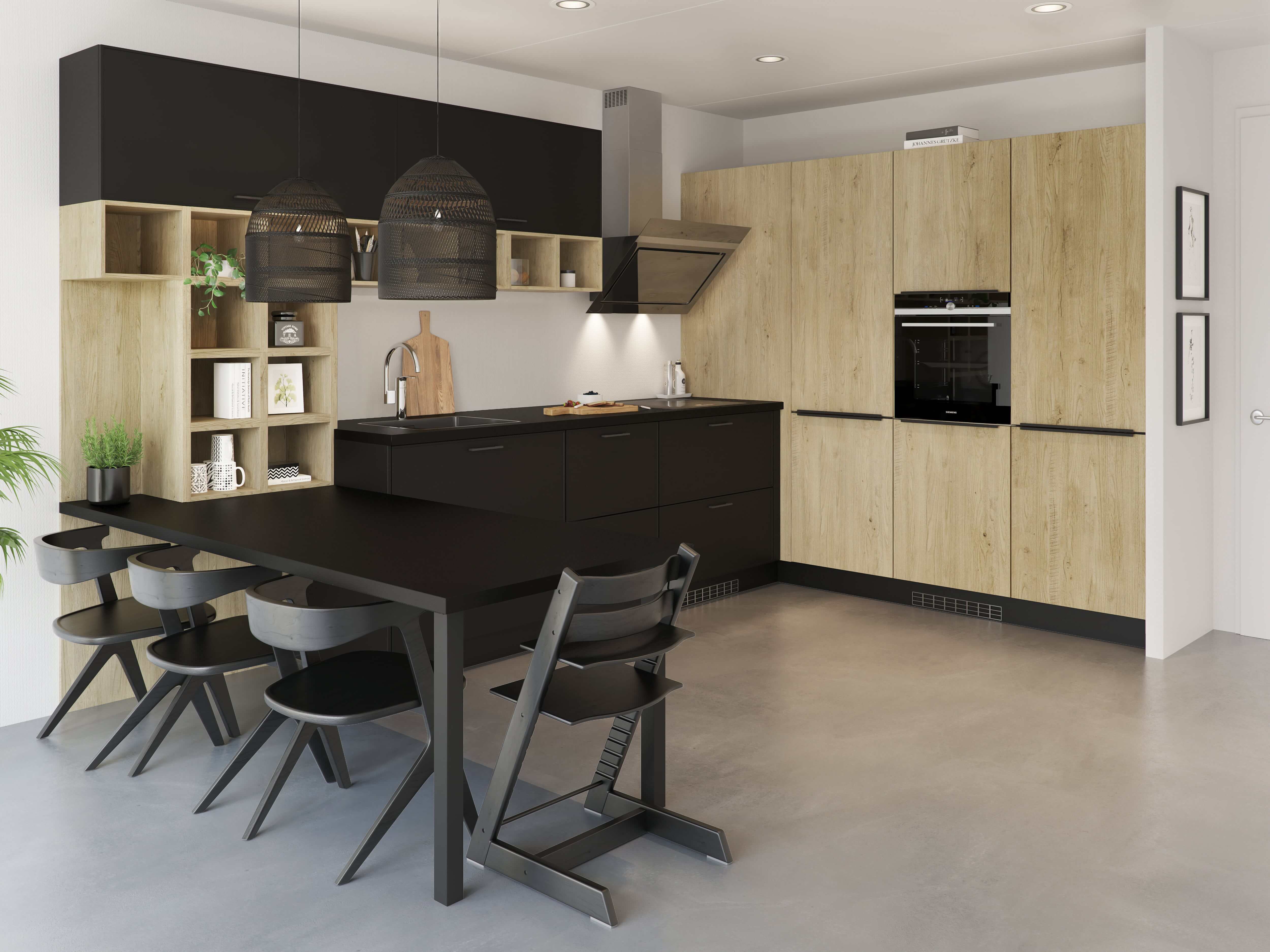 Keuken Brighton zwart