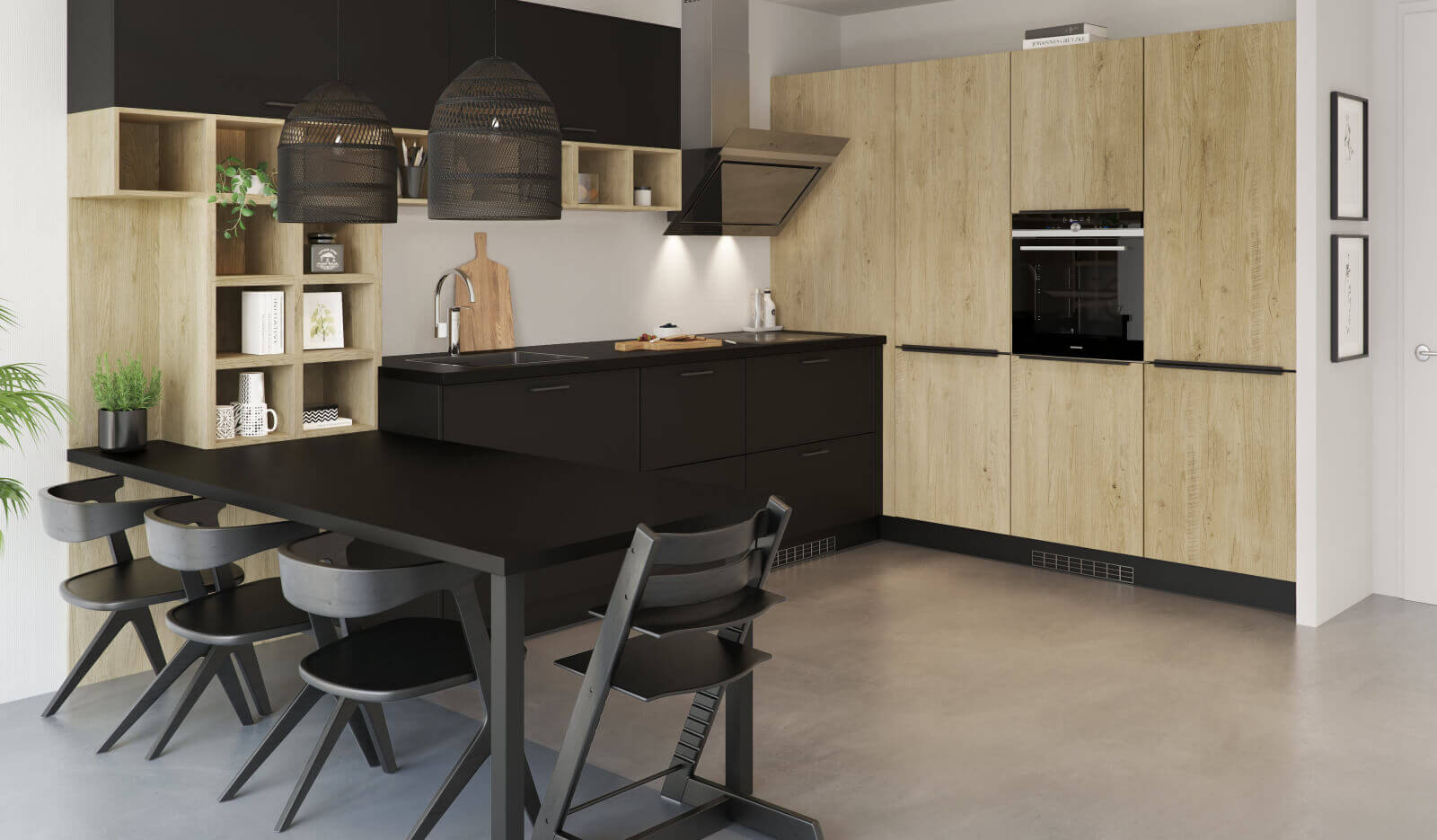 Keuken Brighton Zwart