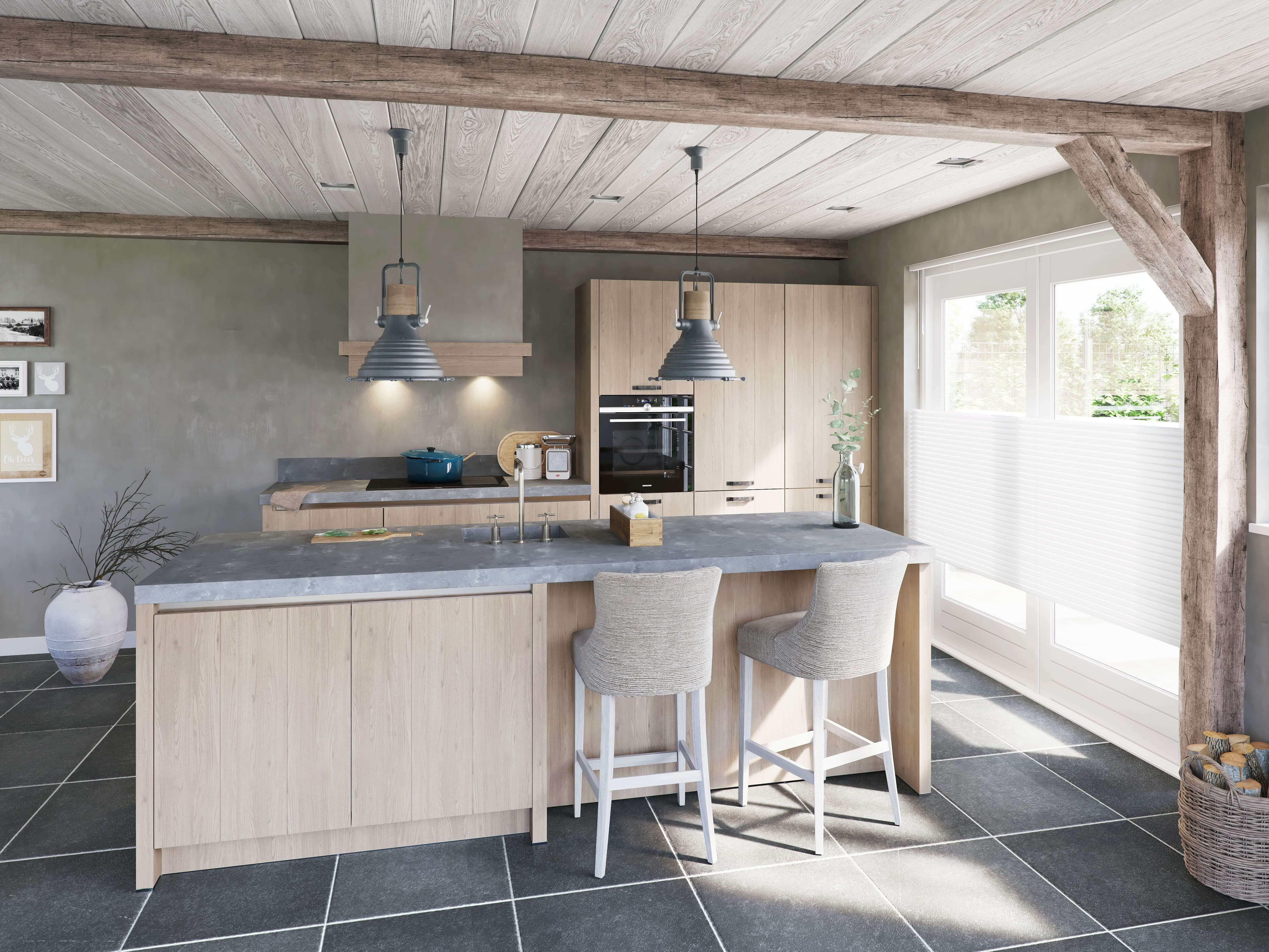 Keuken Aerdenhout grijs eiken