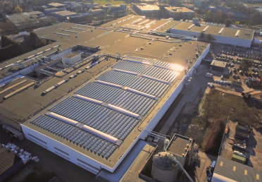 mvo zonnepanelen dak fabriek