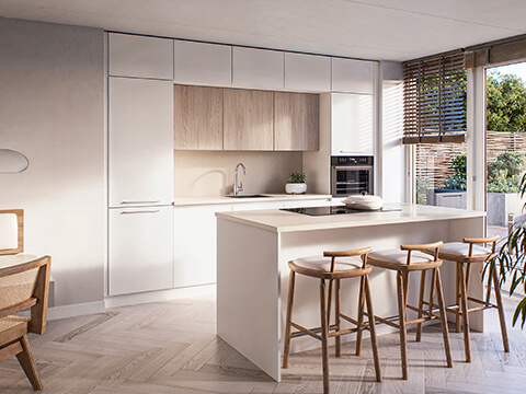biobased eilandkeuken voor koopwoningen