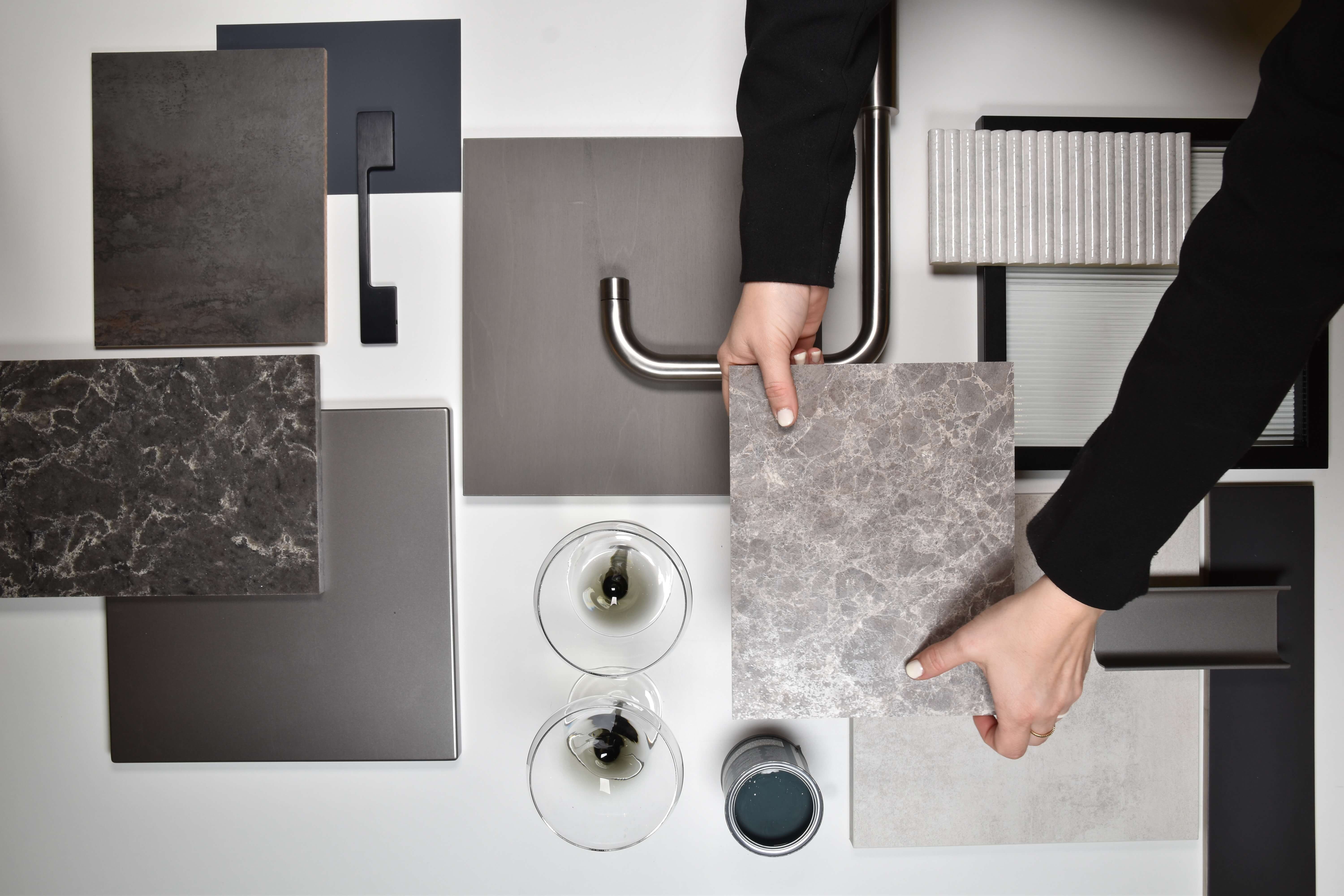 Moodboard industriele keuken: zwart, robuust en grepen