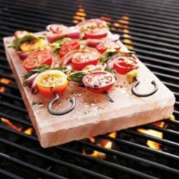 Zoutsteen op de BBQ