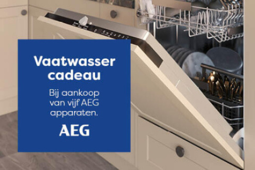 Retailactie AEG vaatwasser cadeau