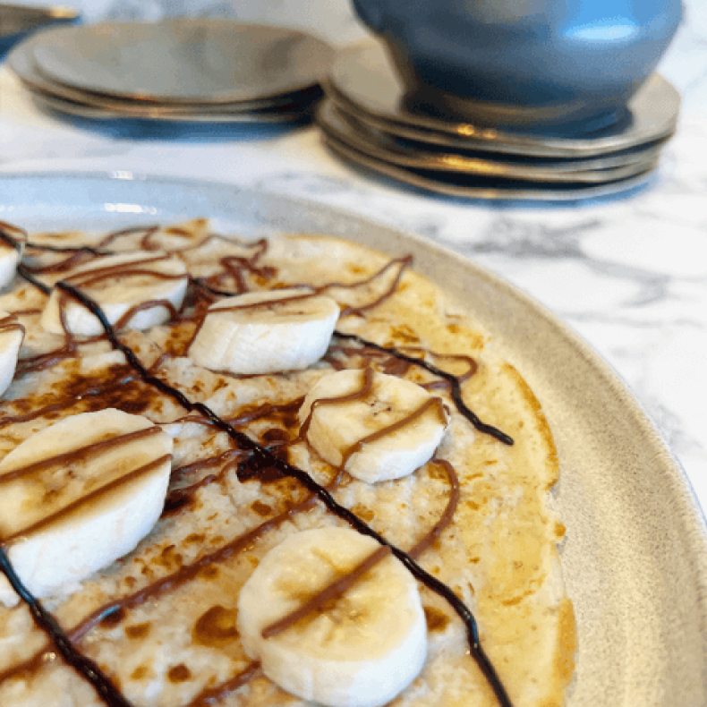 Pannenkoek met banaan