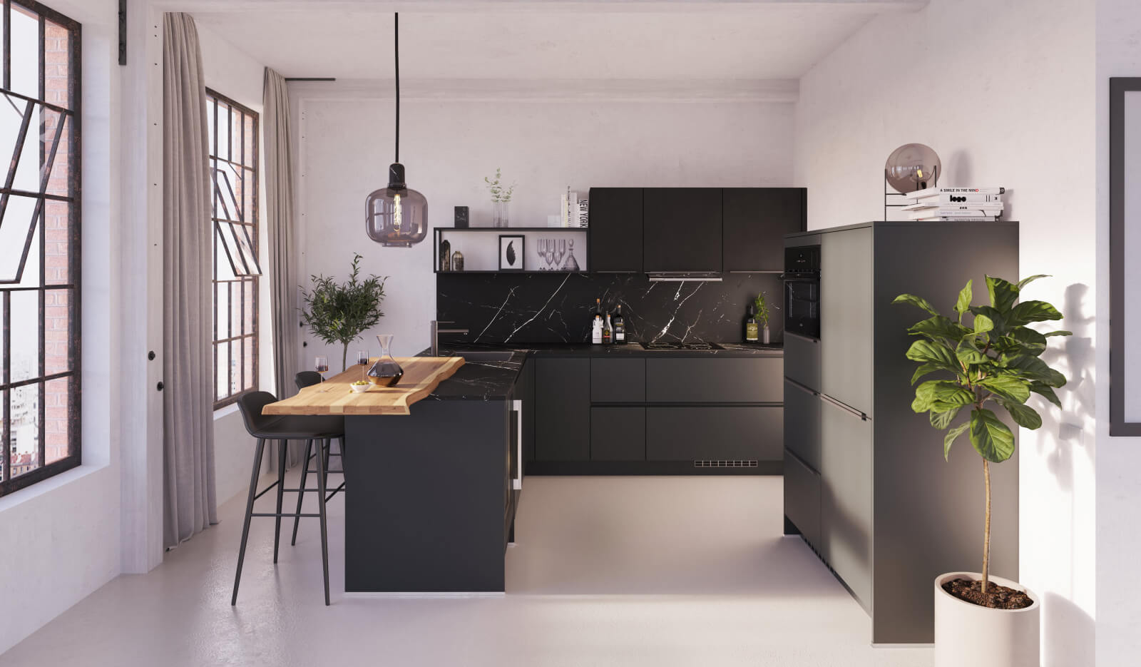 Keuken Matterhorn leisteengrijs - luxe keuken 