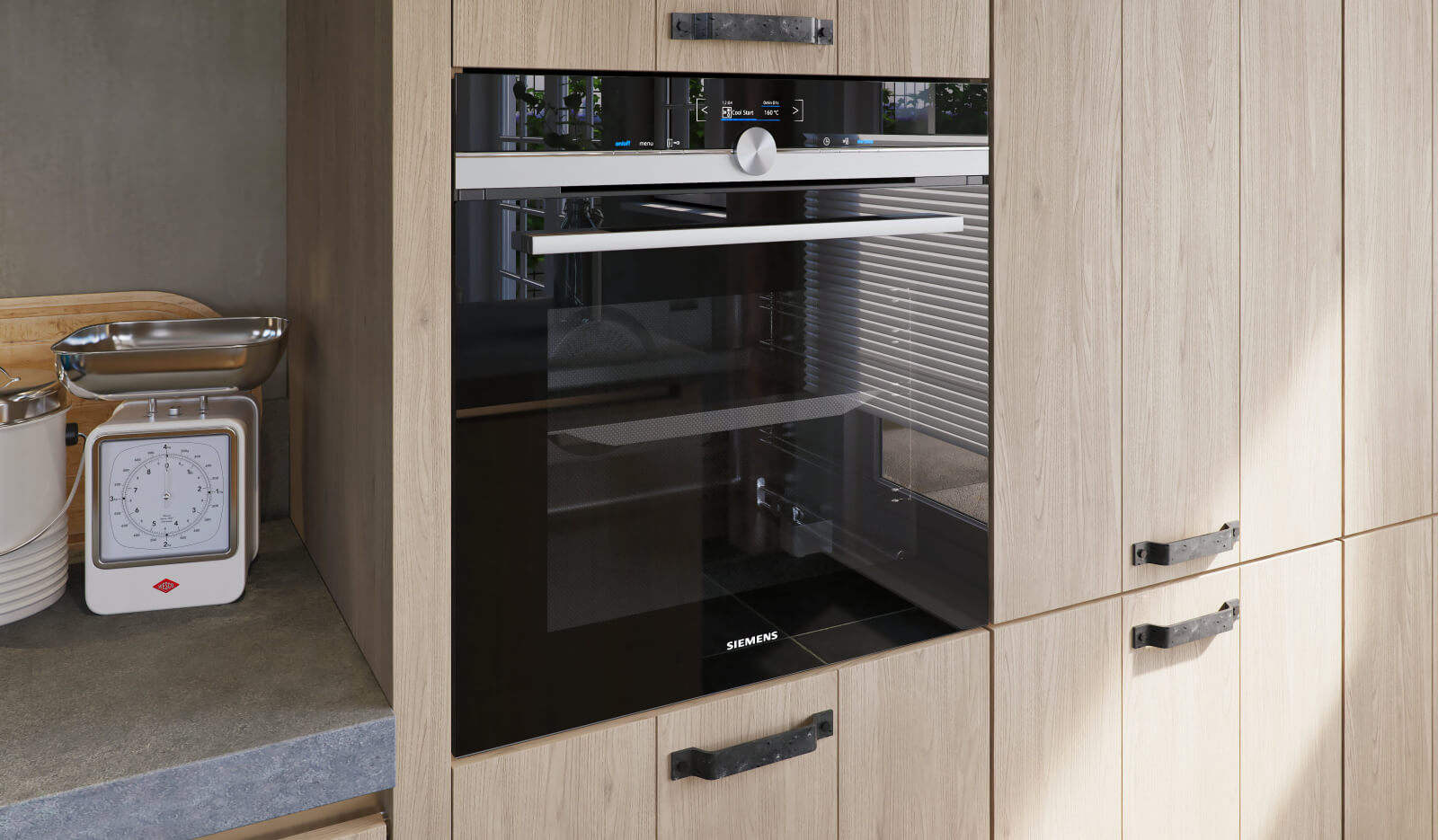 Keuken Aerdenhout Stroken 20 grijs eiken - keukenapparatuur