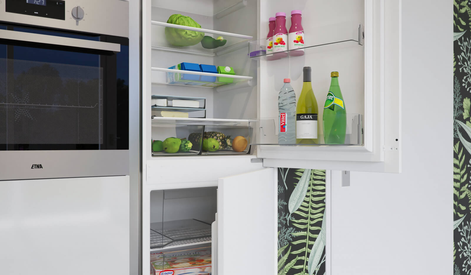 Keuken Andes wit hoogglans - keukenapparatuur