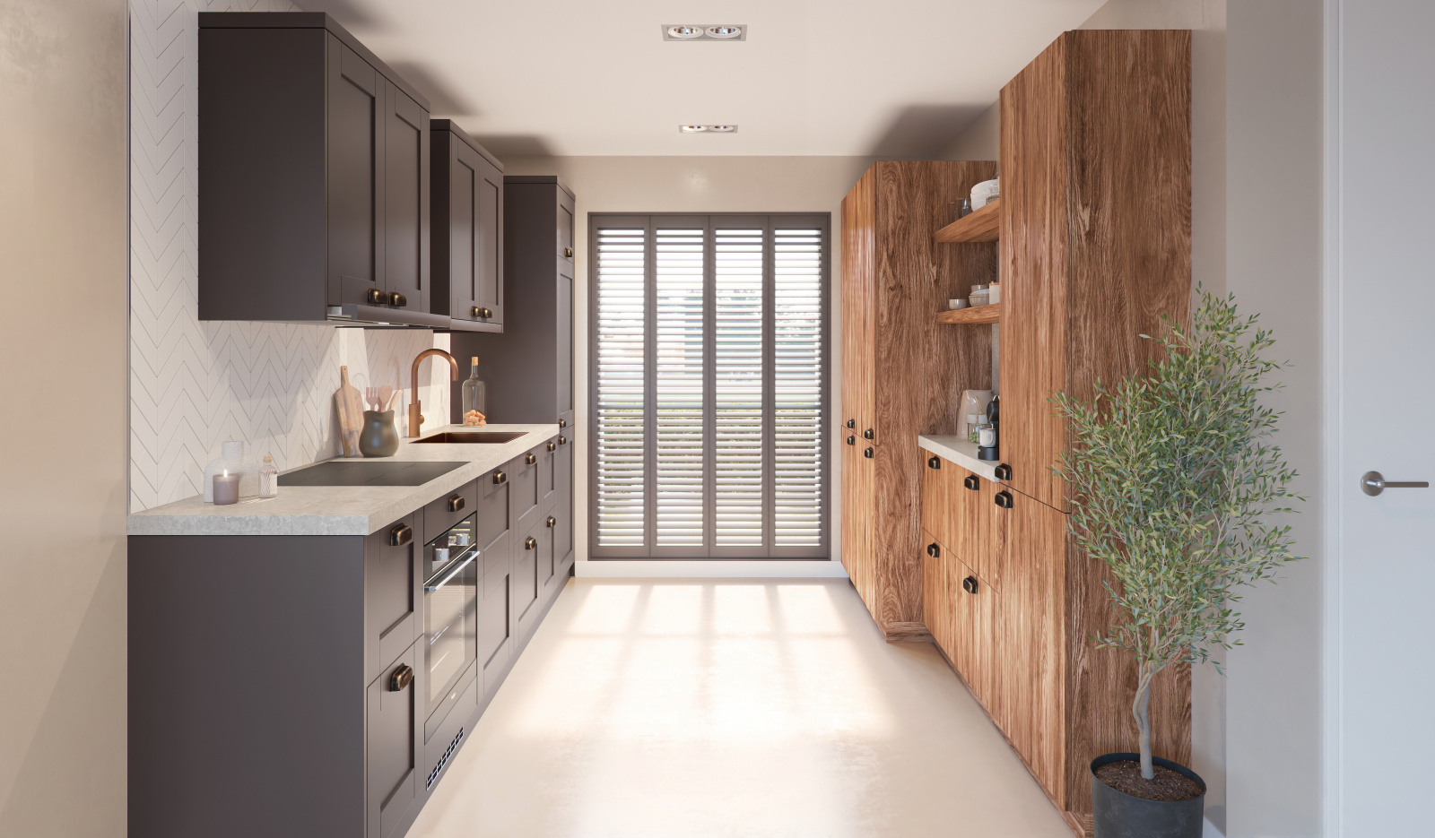 Houtlook keuken