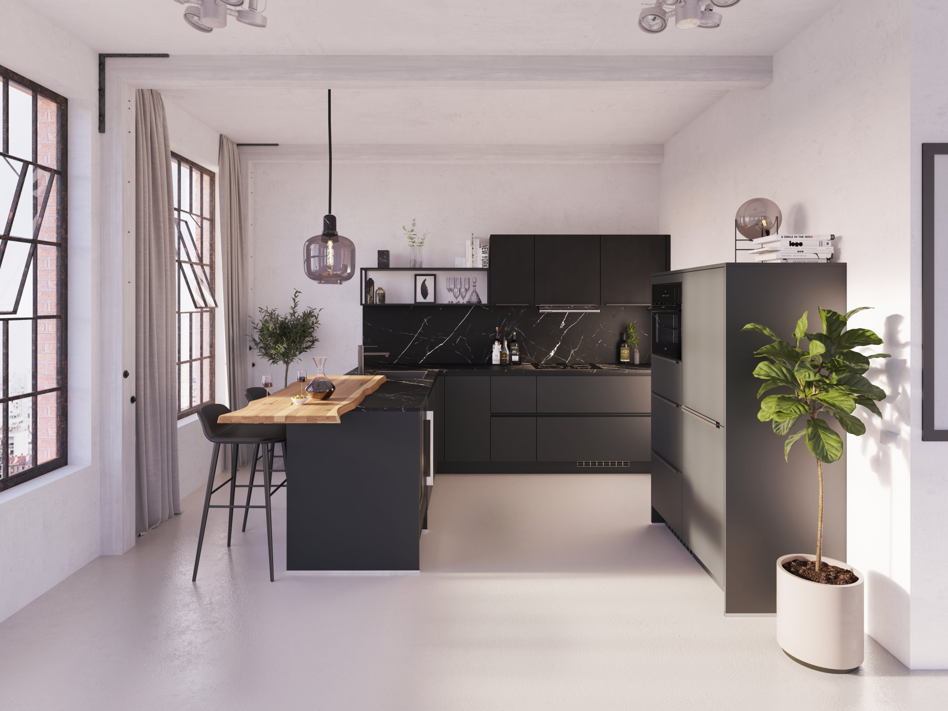 Keuken Matterhorn leisteengrijs - luxe keuken 