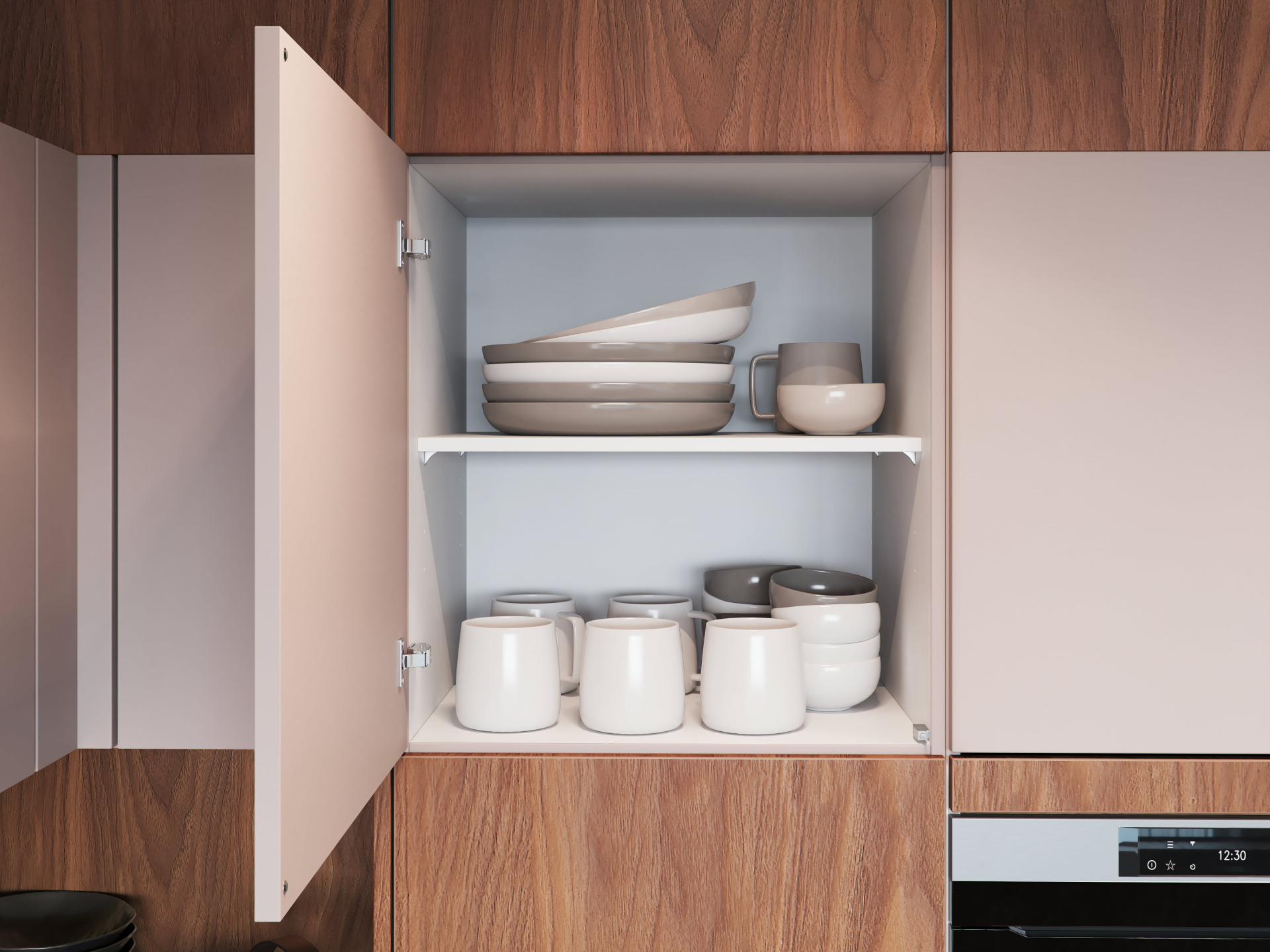Keuken Atlas Marmergrijs - opbergruimte