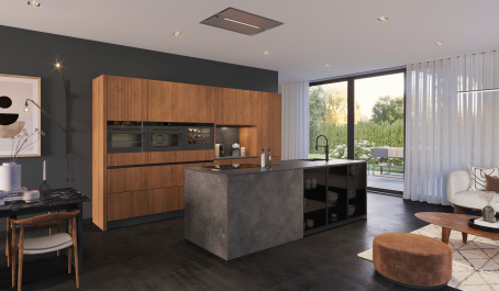 Keuken Aerdenhout gerookt eiken i.c.m. Atlas trend graniet