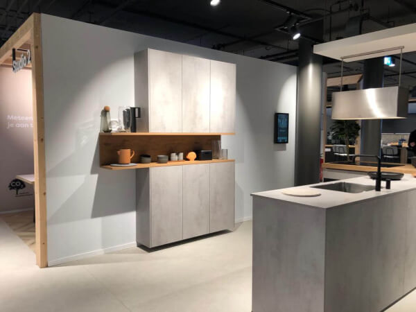 Showroomkeuken Atlas trend betongrijs