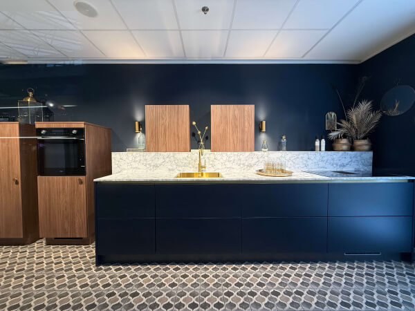 Showroomkeuken Atlas Trend Indigoblauw