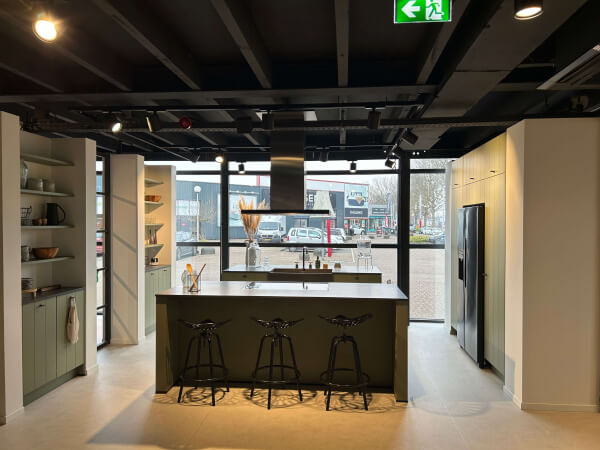 Showroomkeuken Olympia S15 Olijf Groen