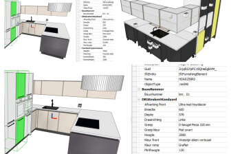 Keukenontwerp in BIM